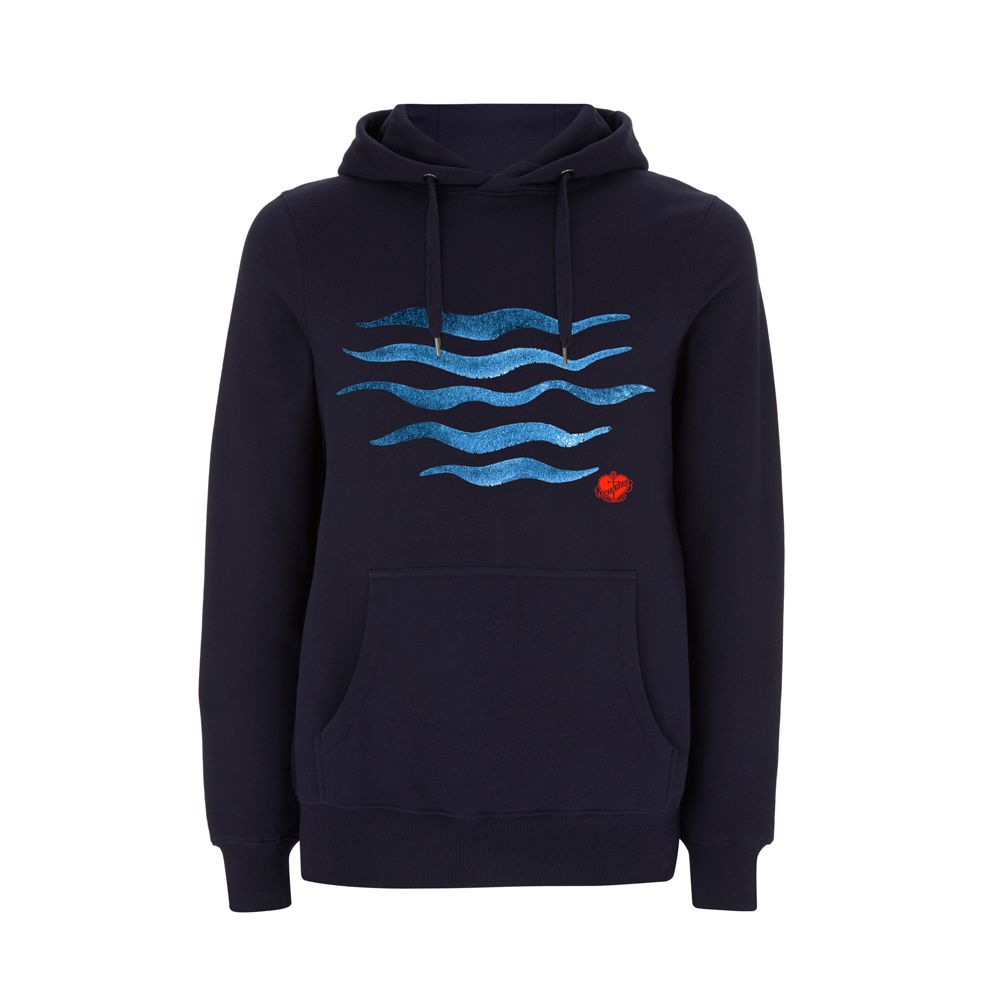 Kapuzenpullover Waves Navy | ankerherz.de