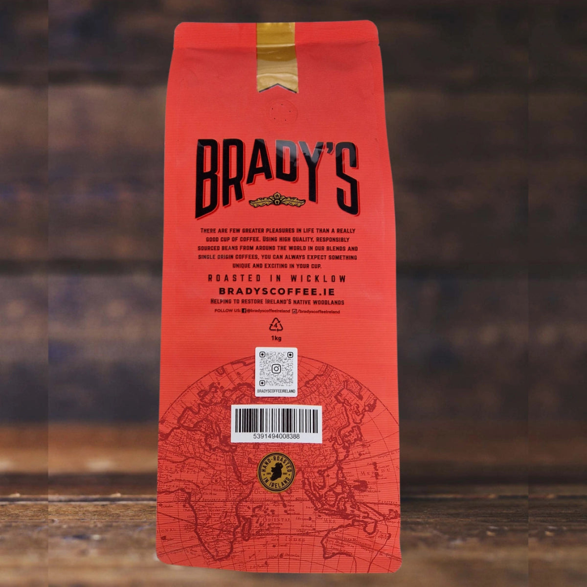 Brady's Espresso Blend Kaffee 1 kg - Ankerherz Verlag