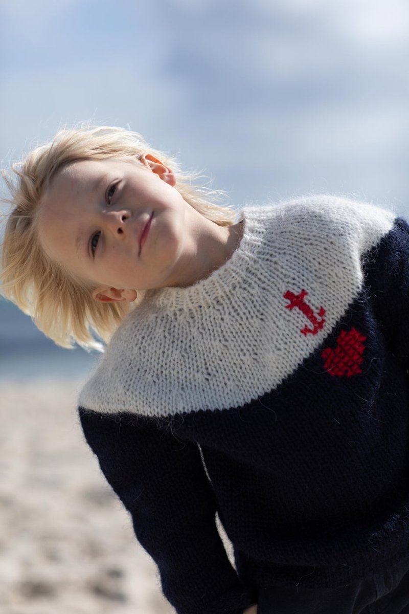 Islandpullover für Kinder Anker und Herz - Ankerherz Verlag