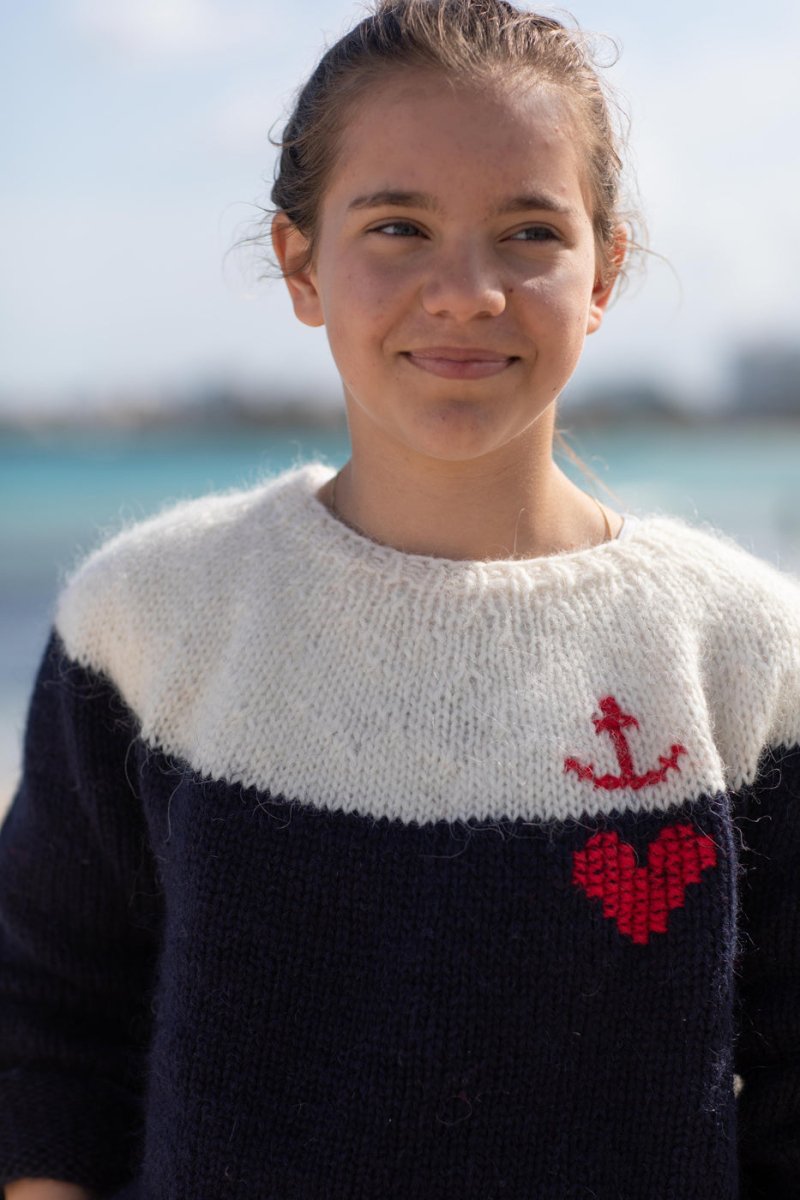 Islandpullover für Kinder Anker und Herz - Ankerherz Verlag