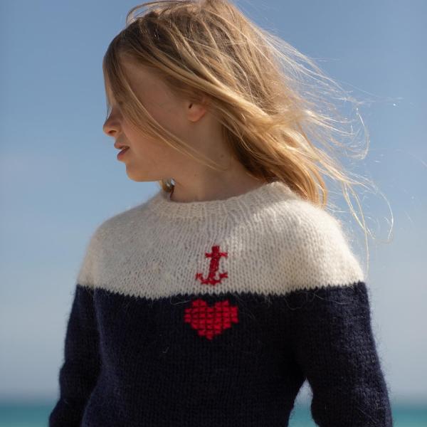 Islandpullover für Kinder Anker und Herz - Ankerherz Verlag