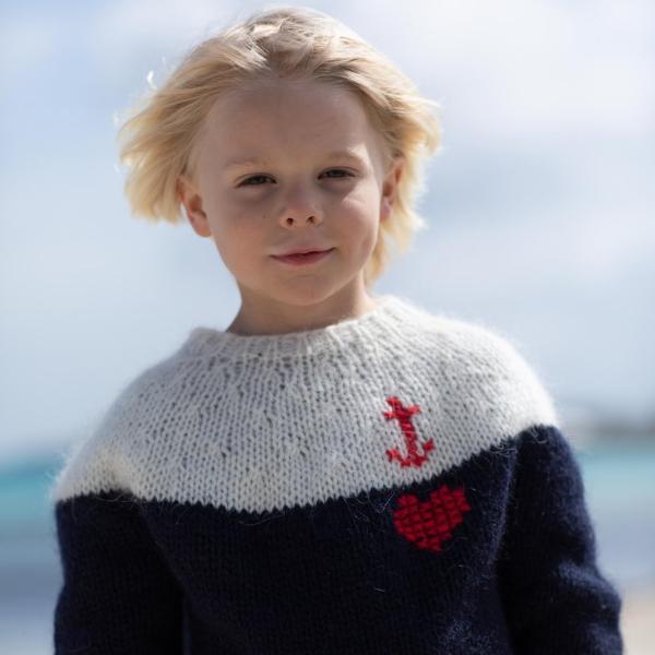 Islandpullover für Kinder Anker und Herz - Ankerherz Verlag