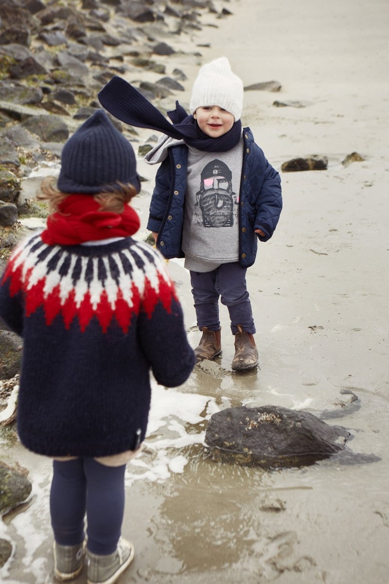 Islandpullover für Kinder in Navy - Ankerherz Verlag