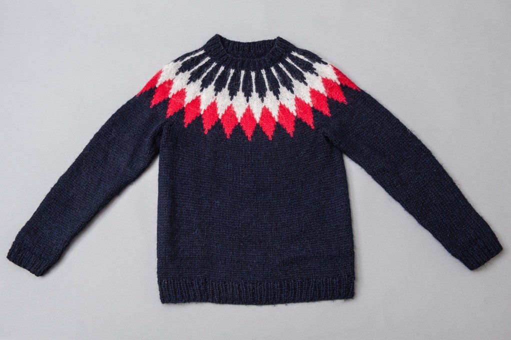 Islandpullover für Kinder in Navy - Ankerherz Verlag