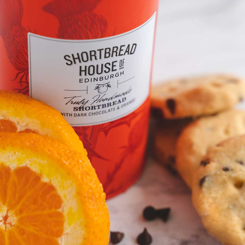 Shortbread House Edinburgh - Dunkle Schokolade Orange - Ankerherz Verlag